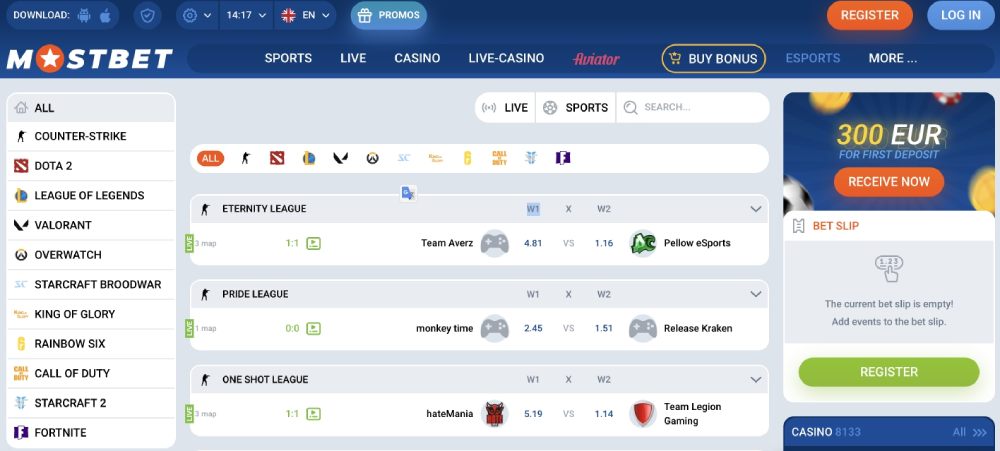Mostbet Live Casino